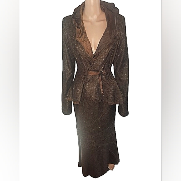 Design Today, vintage NWT Chocolate brown, size S, tweed...
